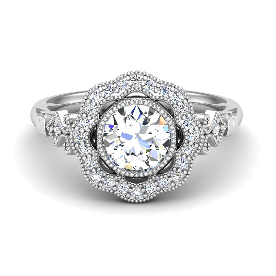 Haven Halo Engagement Ring